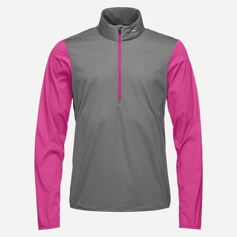 Obrázok ku produktu Mens jacket Kjus Dorian HalfZip grey-pink