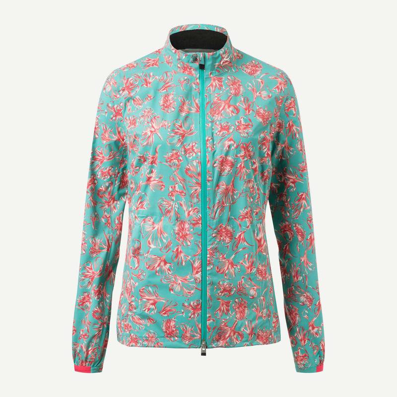 Obrázok ku produktu Ladies jacket Kjus Dextra 2.5L turquoise with red print