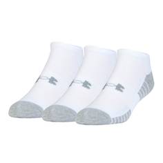Obrázok ku produktu Pánske ponožky Under Armour golf HeatGear Tech Noshow 3Pk bielo-šedé