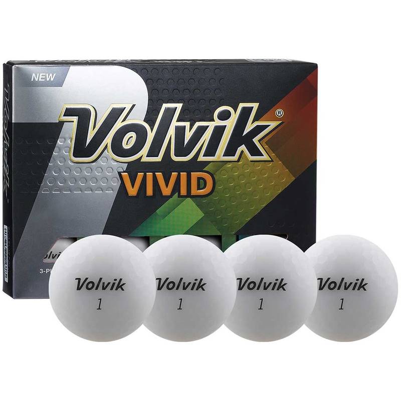 Obrázok ku produktu Golf balls Volvik Vivid - white, 3-pack