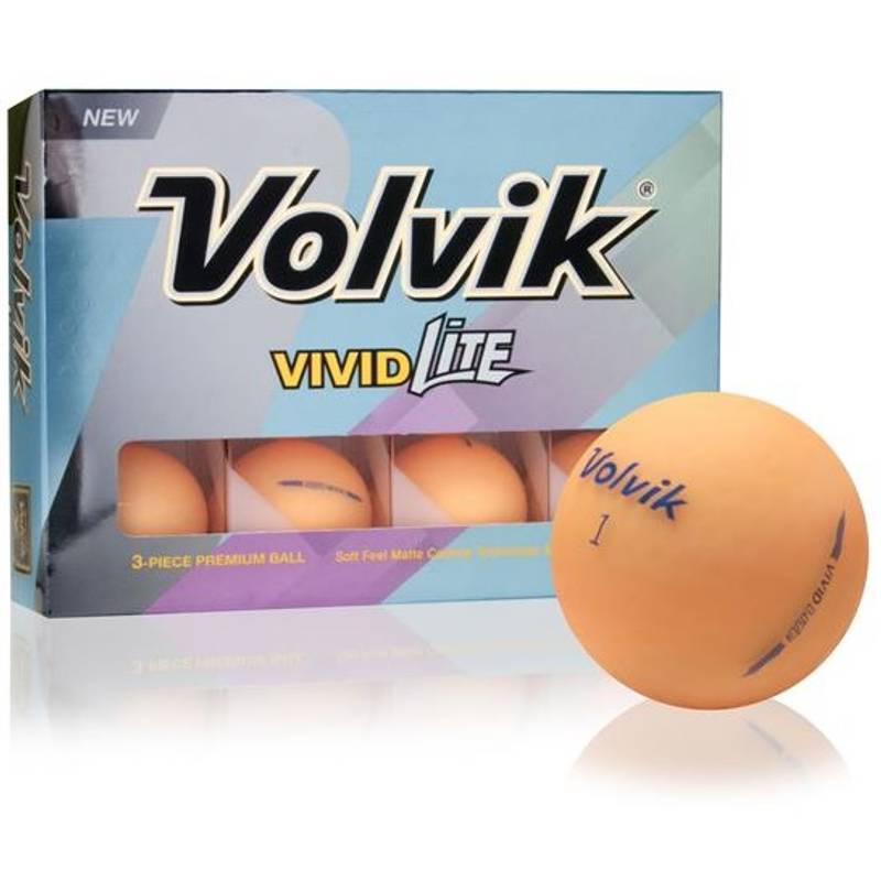Obrázok ku produktu Golf balls Volvik Vivid Lite - orange, 3 - pack