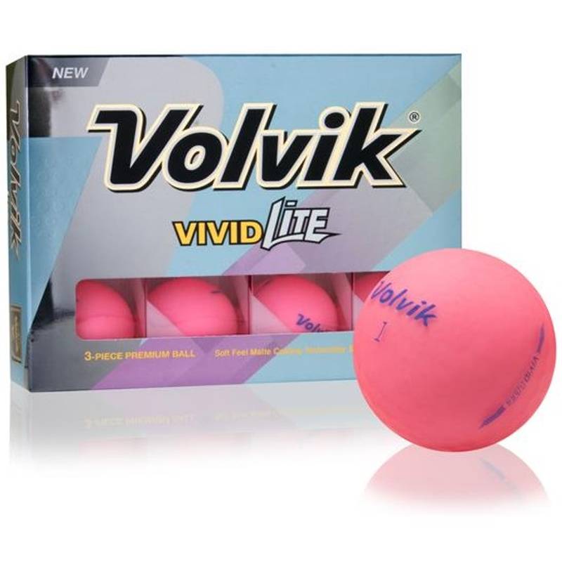 Obrázok ku produktu Golf balls Volvik Vivid Lite - pink, 3 - pack