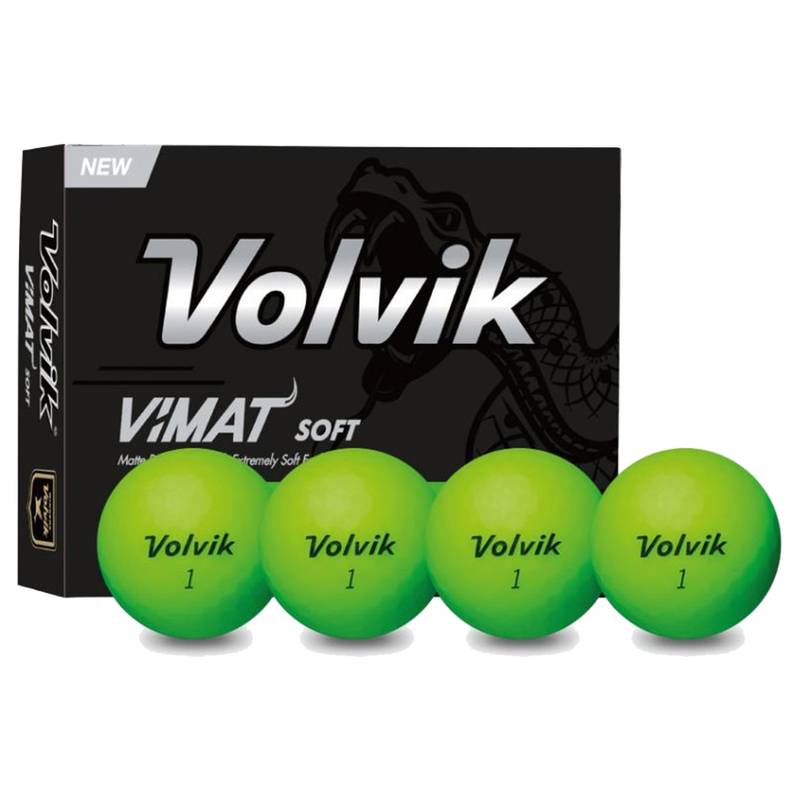 Obrázok ku produktu Golfové míčky  Volvik Vimat Soft - zelené, 3 - bal.