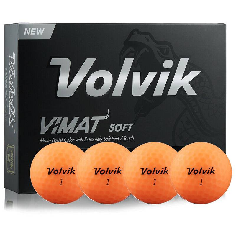 Obrázok ku produktu Golfové loptičky Volvik Vimat Soft -  Oranžová, 3 -balenie