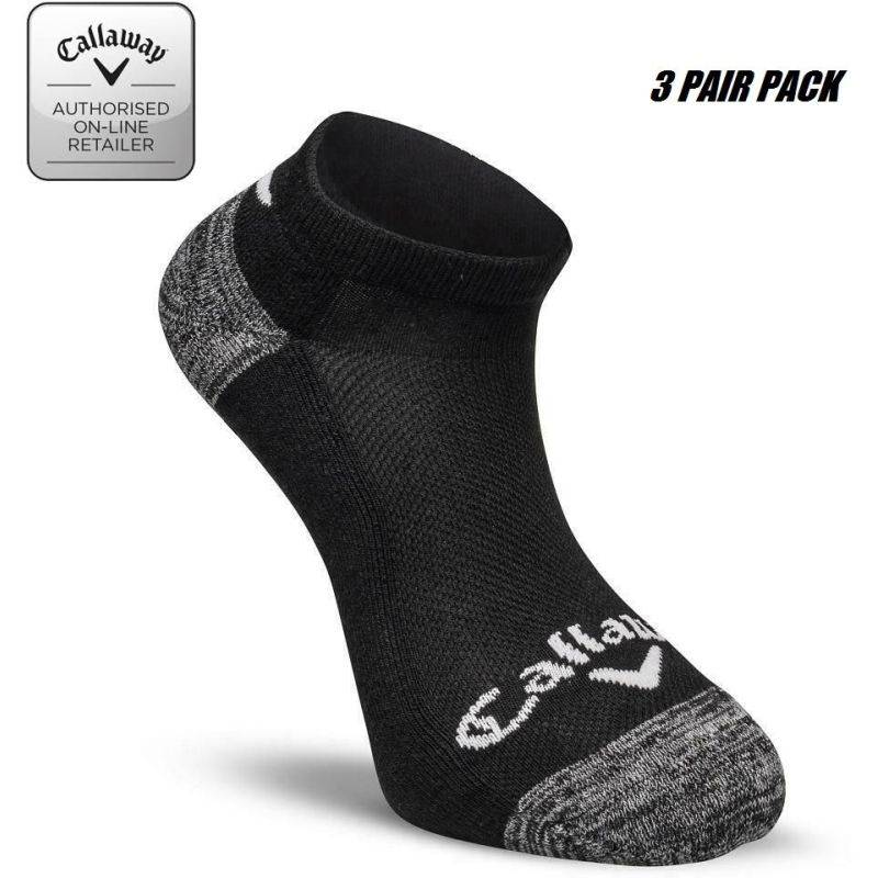 Obrázok ku produktu Mens socks Callaway Golf Tour Opti-Dri Low 3-pack black