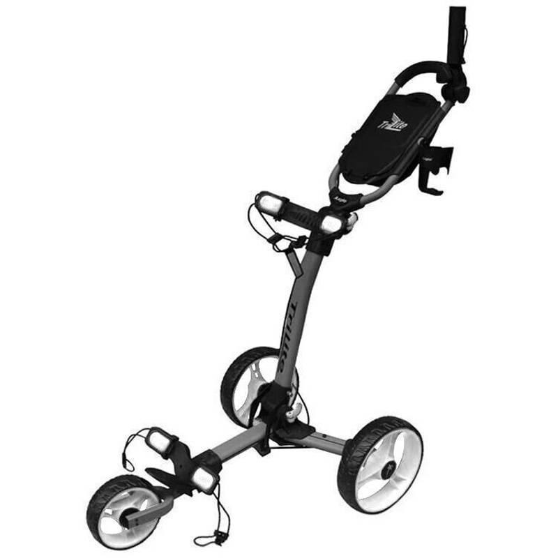 Obrázok ku produktu Golfový vozík - Axglo TriLite - šedý s bielymi kolieskami