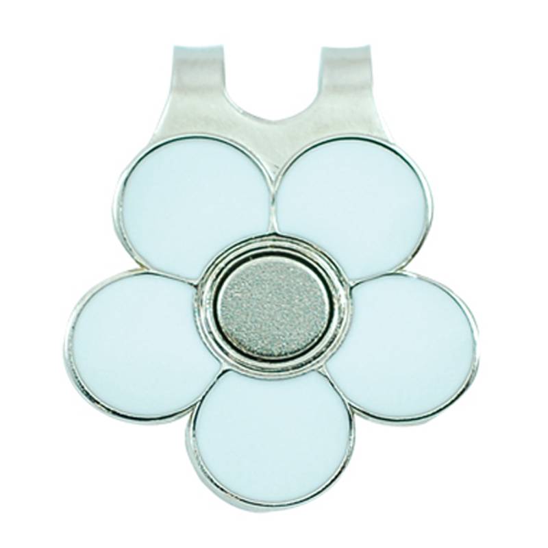 Obrázok ku produktu Klip s markovátkom Surprize Flower bielo-strieborný