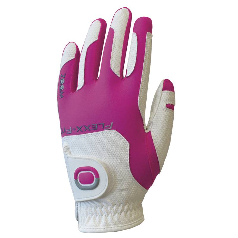Obrázok ku produktu Dámská golfová rukavice  Zoom Weather - levá/pro praváky bílá-ružová