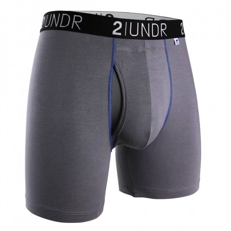 Obrázok ku produktu Boxer shorts 2UNDR Swing Shift Boxer Brief Grey Blue