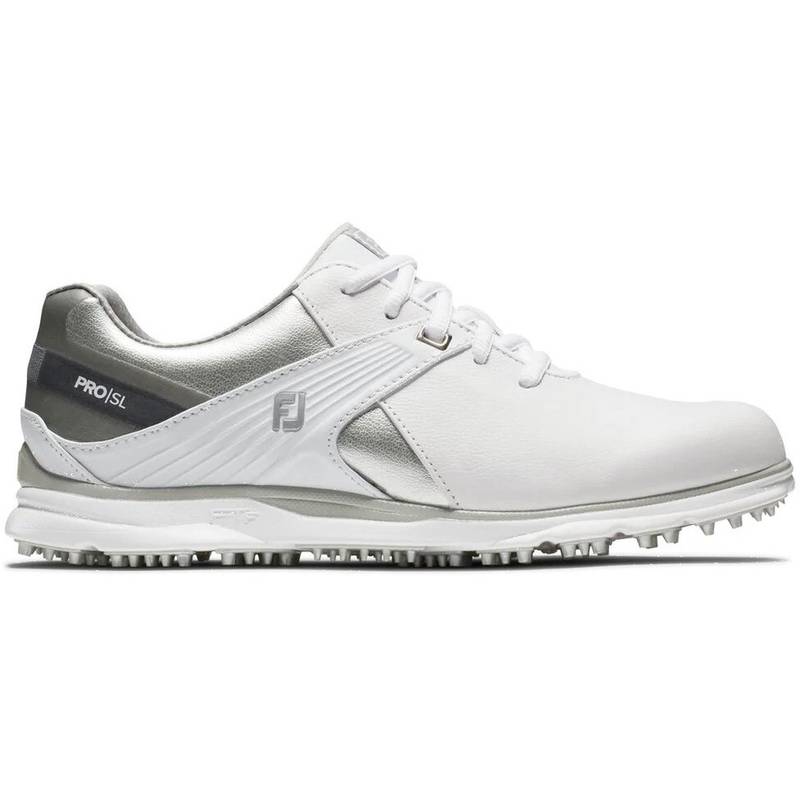 Obrázok ku produktu Dámske golfové topánky Footjoy Pro SL wht/slv/grey