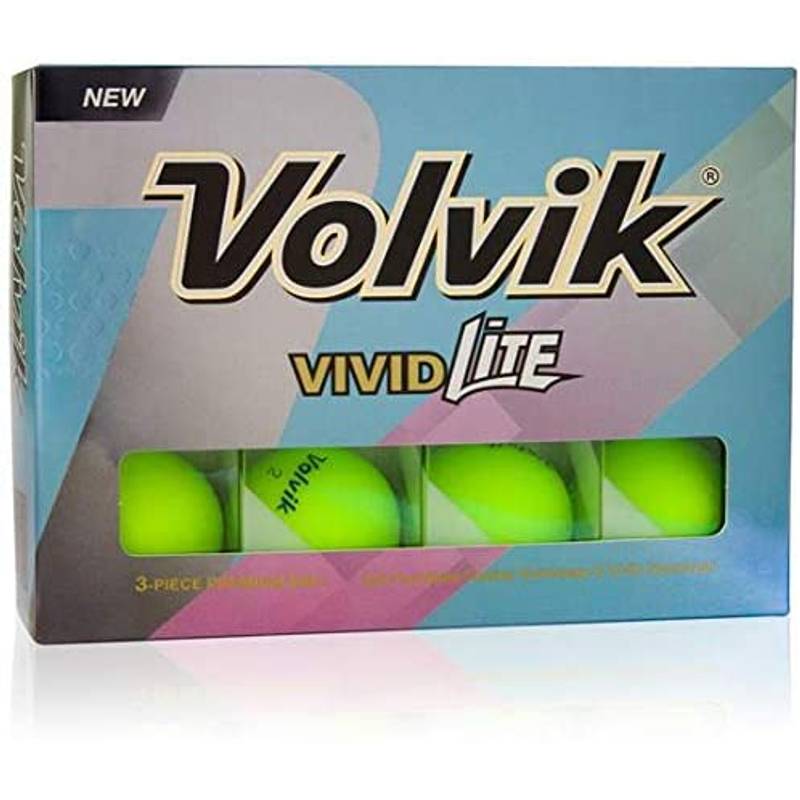 Obrázok ku produktu Golfové loptičky Volvik Vivid Lite - Zelená, 3 -balenie