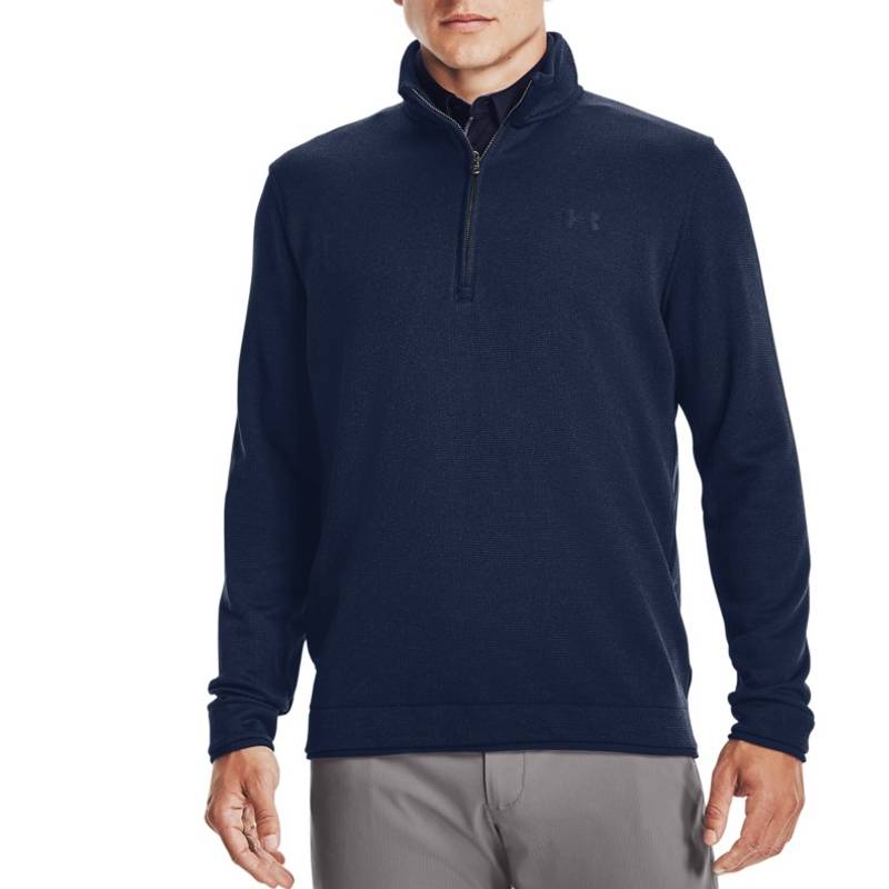 Obrázok ku produktu Mens Mid-Layer Under Armour golf Storm Sweater Fleece1/2 Zip darkblue