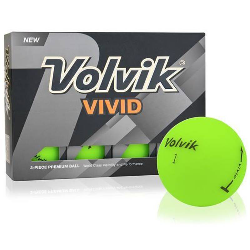 Obrázok ku produktu Golfové míčky Volvik Vivid - zelená, 3 -bal.