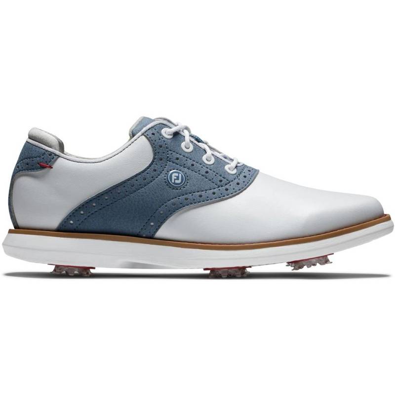 Obrázok ku produktu Dámske golfové topánky Footjoy Traditions biele/modré detaily