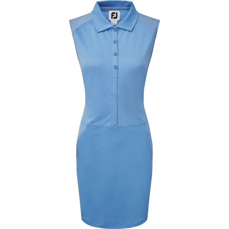 Obrázok ku produktu Dámske šaty Footjoy CAP Sleeve PIQUE modré