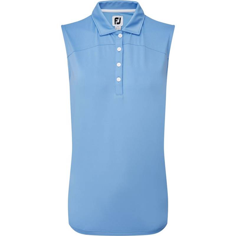 Obrázok ku produktu Ladies Polo-Shirt Footjoy MESH BACK Sleeve/Less LISLE Blue