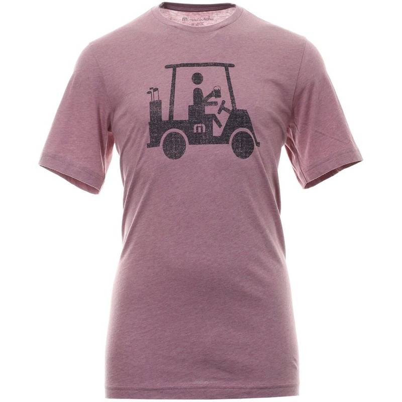 Obrázok ku produktu Mens golf T-shirt TravisMathew MAPES burgundy heather