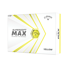 Obrázok ku produktu Golfové loptičky Callaway SuperSoft MAX 21 Yellow, 3-balenie, žlté - väčšie loptičky